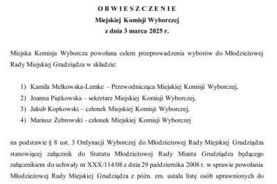 Wybory do Młodzieżowej Rady Miejskiej