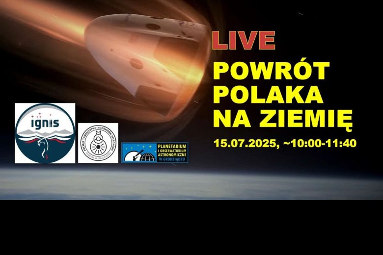 Planetarium / Transmisja powrotu Polaka na Ziemię (15.07)