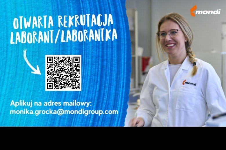 Oferta pracy - laborantka / laborant w Mondi
